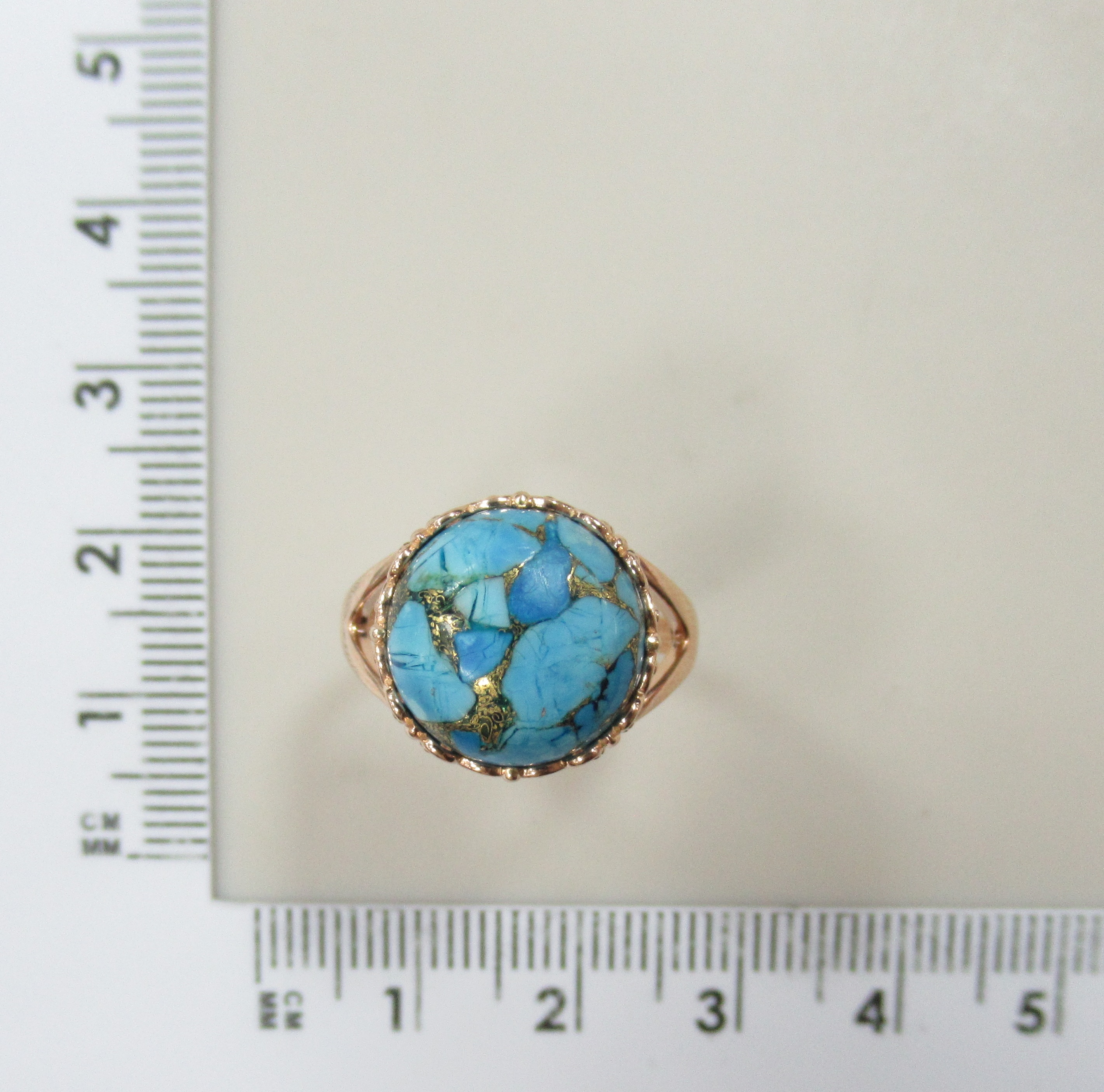 Серебряное кольцо с бирюзой